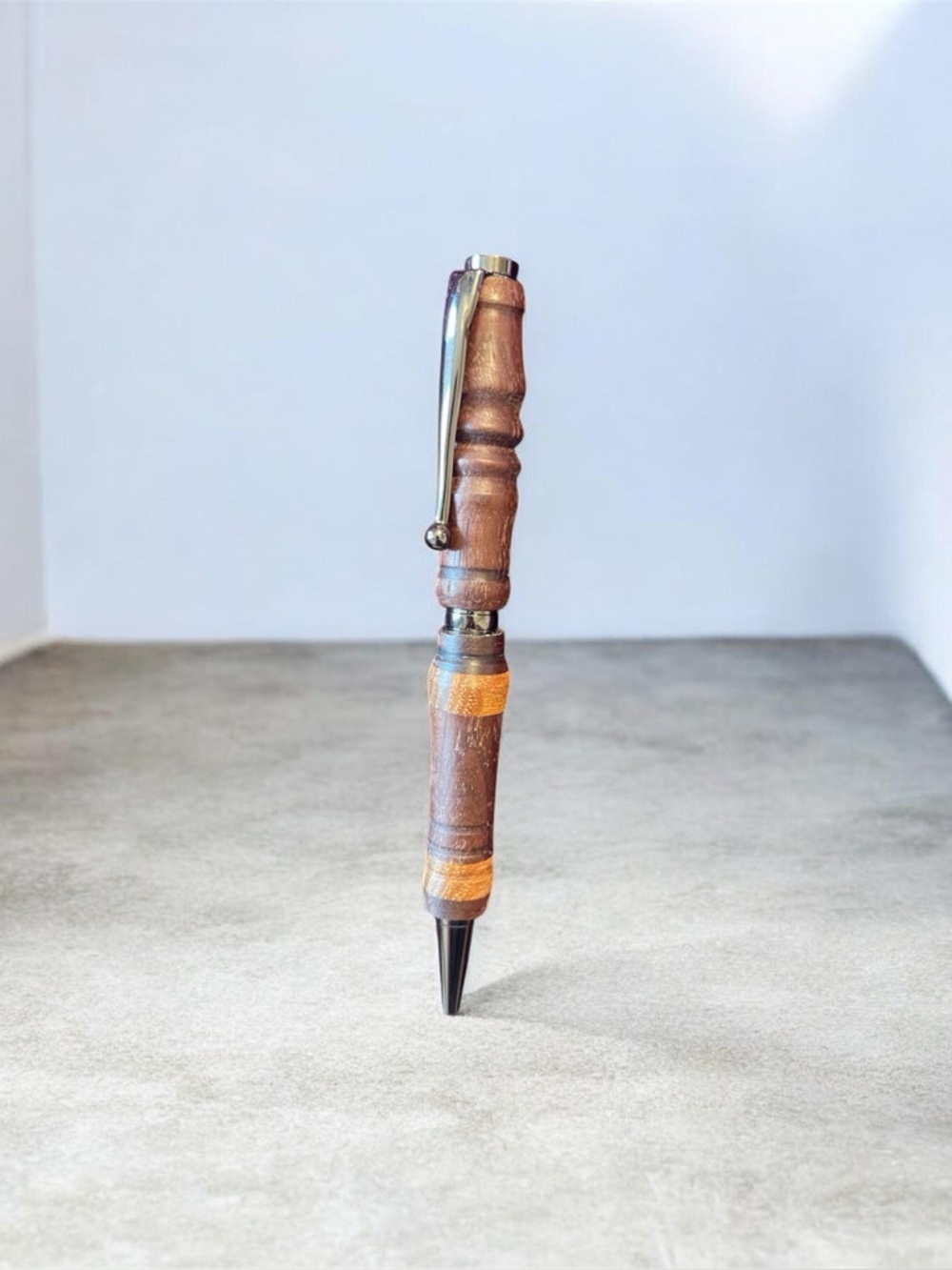 Handcrafted Wooden Ballpoint Pen - Sapele